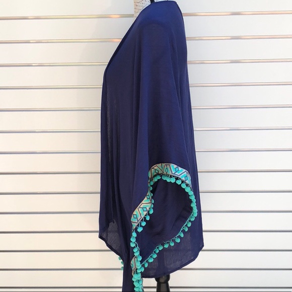 X S O L D X Women’s Pom Pom Cover-Up - Picture 3 of 5